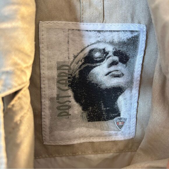 Post card Bergdorff Goodman ladies coat 6 brown linen moto biker capsule casual - Picture 4 of 16